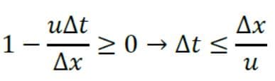 شرط پایداری معادله حرارت یک بعدی در حل به روش صریح