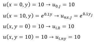 گسسته سازی شرایط مرزی معادله لاپلاس