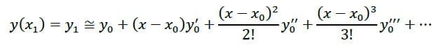 بسط تیلور برای حل معادلات دیفرانسیل معمولی