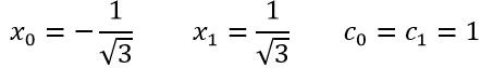 محاسبه انتگرال به روش گاوس لژاندر در متلب