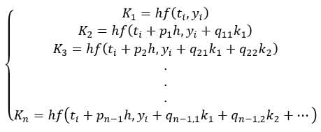 توابع k معادله رانگ-کوتا