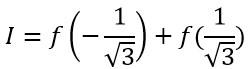 محاسبه انتگرال به روش گاوس لژاندر در متلب