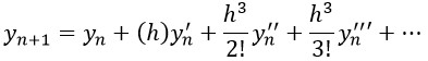 فرم کلی سری تیلور برای حل معادله دیفرانسیل معمولی