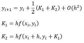معادله رانگ-کوتای مرتبه دوم