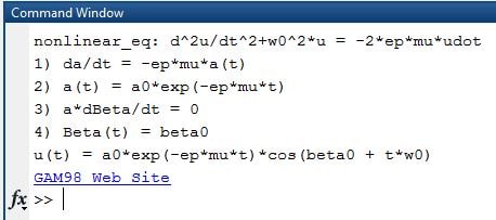 حل مثال از معادله دیفرانسیل غیرخطی با نرم افزار متلب