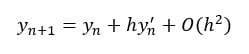فرم کلی رابطه اویلر برای حل معادله دیفرانسیل معمولی