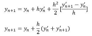 فرم کلی روش اویلر اصلاح شده برای حل معادله دیفرانسیل معمولی