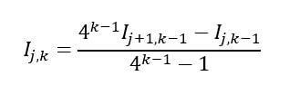 الگوریتم محاسبه انتگرال به روش رامبرگ